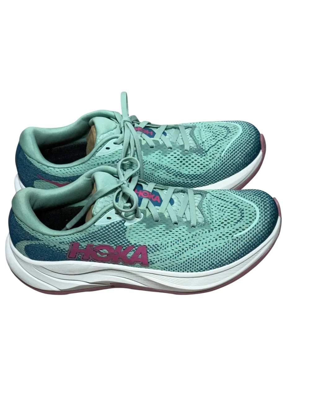 HOKA Rincon 4 Women’s Running Shoes Jadeite Alpine Blue Size 12B NWOB